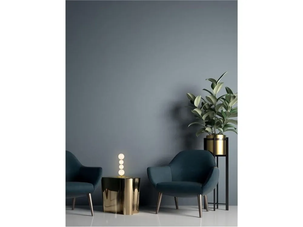 Stolní lampa FLEA zlatá a opálové bílé skleněné stínidlo LED 11W 3000K - NOVA LUCE Oblíbený