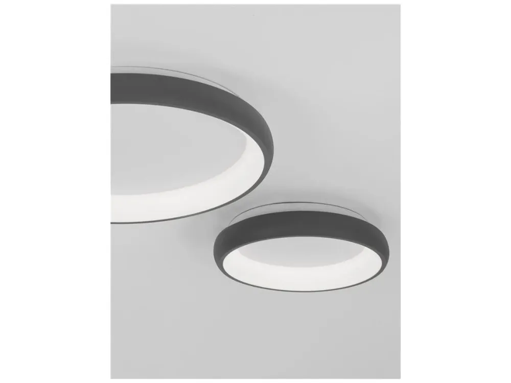 Zlevněný Stropní svítidlo ALBI šedý hliník a akryl LED 50W 230V 3000K IP20 stmívatelné - NOVA LUCE