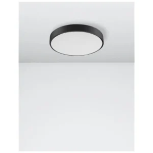 Pouze Dnes Stropní svítidlo HADON černý hliník matný bílý akrylový difuzor LED 24W 230V 3000K IP20 - NOVA LUCE