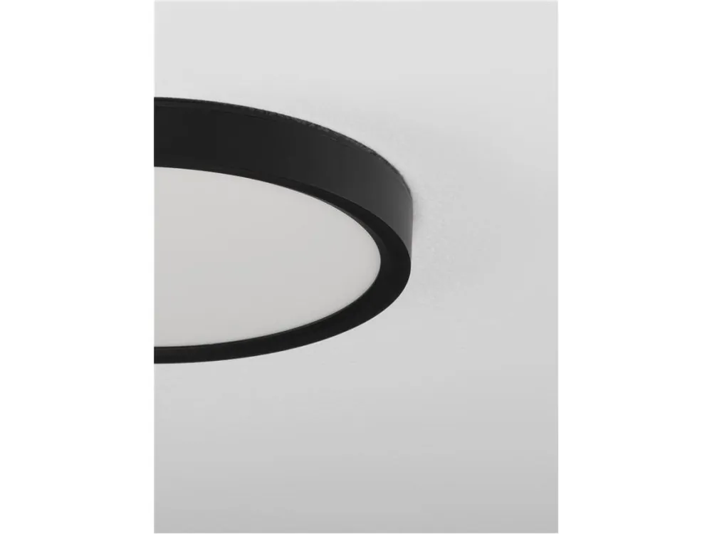 Stropní svítidlo DIXIE LED stropní svítidlo černá 18W 3000K/4000K/6500K D220 H25 - NOVA LUCE Víkendová Akce