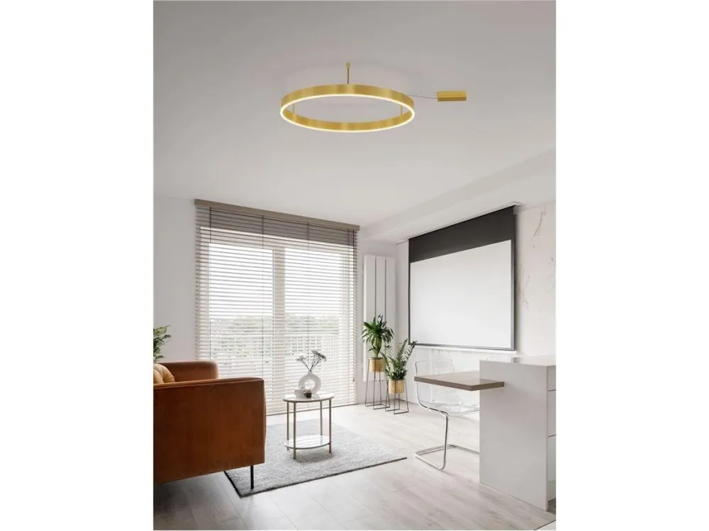 Vysoce Kvalitní Stropní svítidlo MOTIF LED stropní svítidlo mosazný hliník 3000K IP20 48W 220-240V stmívatelné - NOVA LUCE