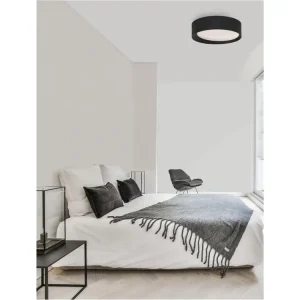 Omezená Nabídka Stropní svítidlo OBY černý hliník a akryl LED 30W 230V 3000K IP20 stmívatelné - NOVA LUCE