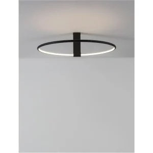 Stropní svítidlo GARVE černá ocel+hliník LED 35W stmívatelné - NOVA LUCE Odeslání Ihned