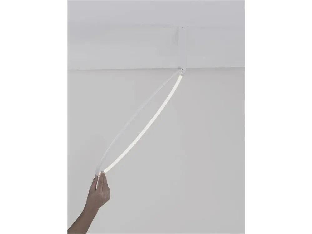 Dokud Zásoby Vydrží Stropní svítidlo GARVE bílá ocel+hliník LED 35W stmívatelné - NOVA LUCE
