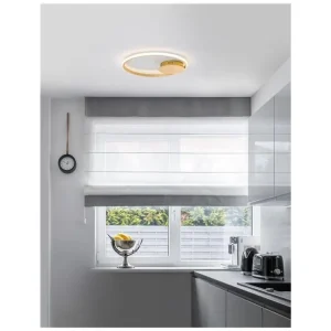Speciální Cena Stropní svítidlo FULINE plátkové zlato hliník a akryl LED 32W 230V 3000K IP20 stmívatelné - NOVA LUCE