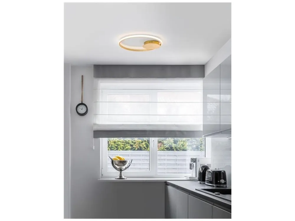 Speciální Cena Stropní svítidlo FULINE plátkové zlato hliník a akryl LED 32W 230V 3000K IP20 stmívatelné - NOVA LUCE