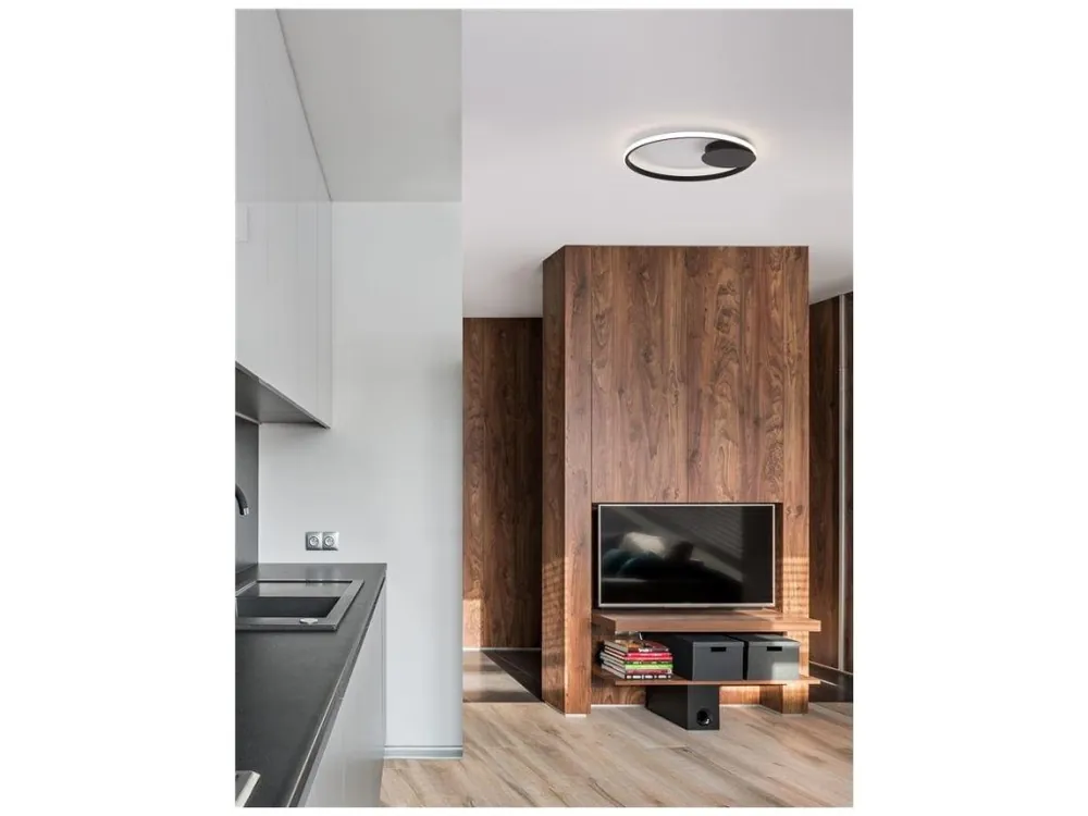 Rychlé Dodání Stropní svítidlo FULINE černý hliník a akryl LED 32W 230V2320 lm 3000K IP20 stmívatelné - NOVA LUCE