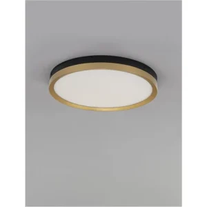 Stropní svítidlo MR JOHN černá a mosaz zlatá LED 25.2W 3000K - NOVA LUCE Hit Sezóny