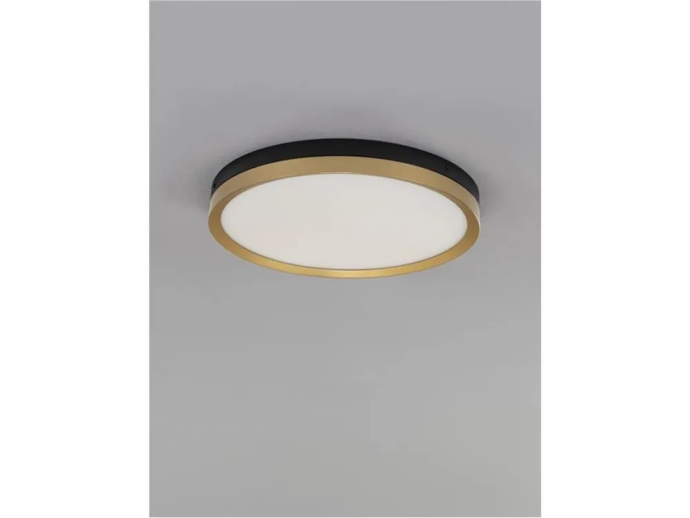 Stropní svítidlo MR JOHN černá a mosaz zlatá LED 25.2W 3000K - NOVA LUCE Hit Sezóny