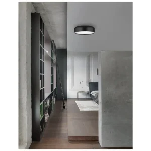Stropní svítidlo PERLETO stropní svítidlo zvenku matná černá ocel zevnitř matná bílá ocel E27 3x12W - NOVA LUCE Oblíbený