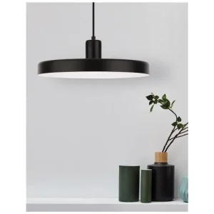 Závěsné svítidlo CHIOTO matná černá ocel zvenku lesklá bílá ocel uvnitř E27 1x12W IP20 bez žárovky - NOVA LUCE Zlevněný