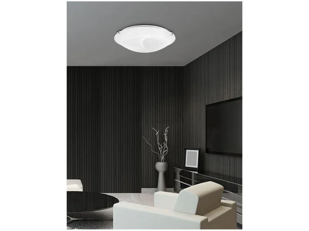 Stropní svítidlo GIORNO alabastrové sklo chromovaný kov E27 2x12W - NOVA LUCE Sleva