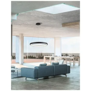 Nová Kolekce Závěsné svítidlo ALBI černý hliník a akryl LED 50W 230V 3000K IP20 stmívatelné - NOVA LUCE