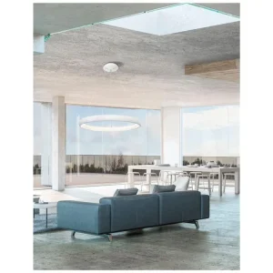 Bezpečná Platba Svítidlo závěsné ALBI bílý hliník a akryl LED 80W 230V 3000K IP20 stmívatelné - NOVA LUCE