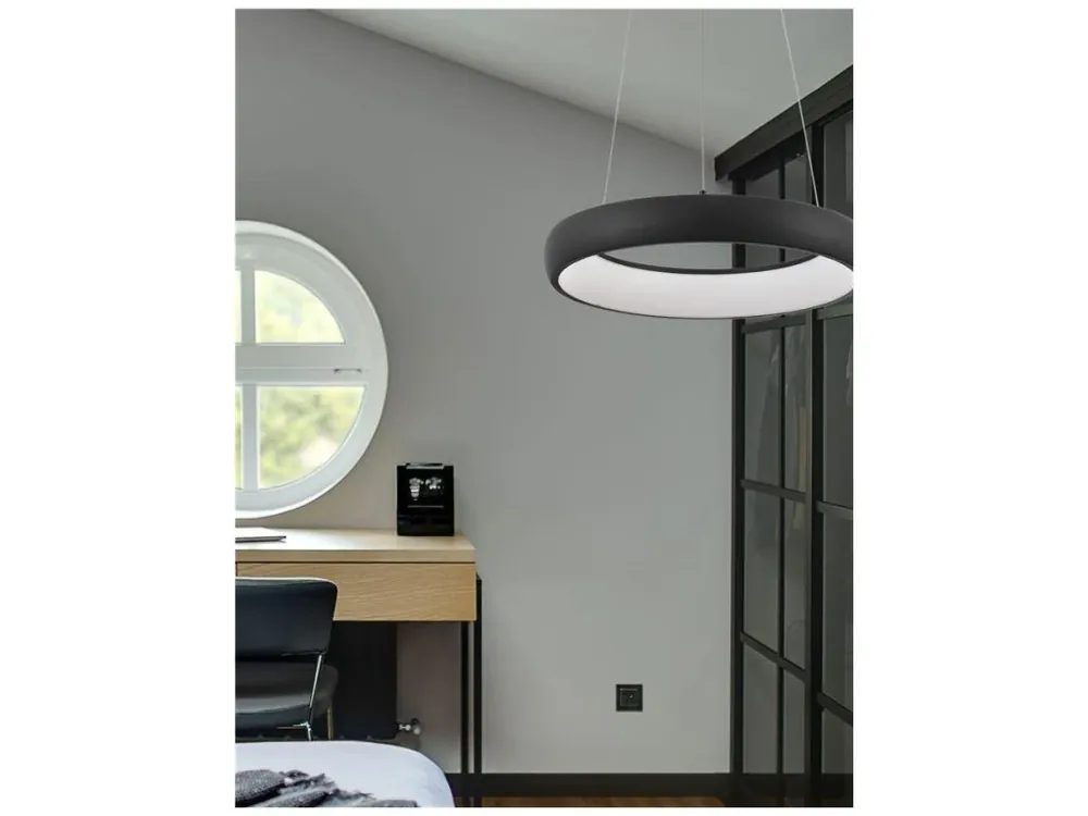 Závěsné svítidlo ALBI černý hliník a akryl LED 32W 230V 3000K IP20 stmívatelné - NOVA LUCE Oblíbený