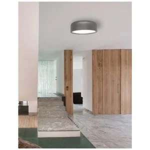 Stropní svítidlo PERLETO stropní svítidlo ocel šedý kov a akrylový difuzor E27 2x12W - NOVA LUCE Nízká Cena