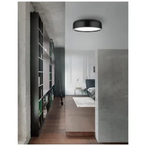 Dokud Zásoby Vydrží Stropní svítidlo PERLETO stropní svítidlo černý kov a akrylový difuzor E27 2x12W - NOVA LUCE