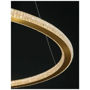 Aktuální Závěsné svítidlo CILION zlatý mosazný hliník a akryl LED 48W 230V 2935K IP20 stmívatelné - NOVA LUCE