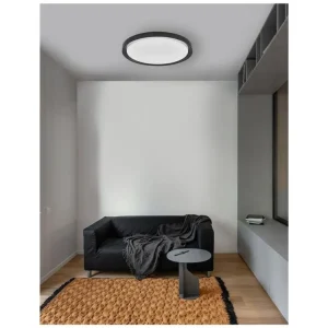 Vysoce Kvalitní Stropní svítidlo TROY kov a akrylový difuzor matná černá zvenku matná bílá uvnitř LED 50W 230V 3000K IP20 stmívatelné - NOVA LUCE