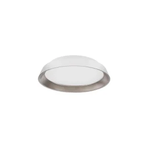 Stropní svítidlo VELA bílá zvenku kávová hnědá uvnitř hliník a akryl LED 30W 230V CRI 80 3000K IP20 stmívatelné - NOVA LUCE Nejlepší Volba
