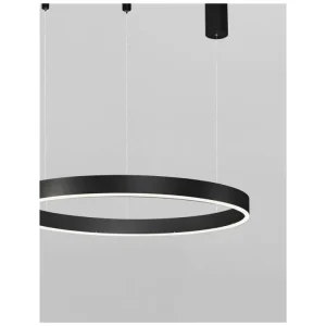 Rychlé Dodání Závěsné svítidlo MOTIF černý hliník a akryl LED 40W 230V 3000K IP20 stmívatelné - NOVA LUCE