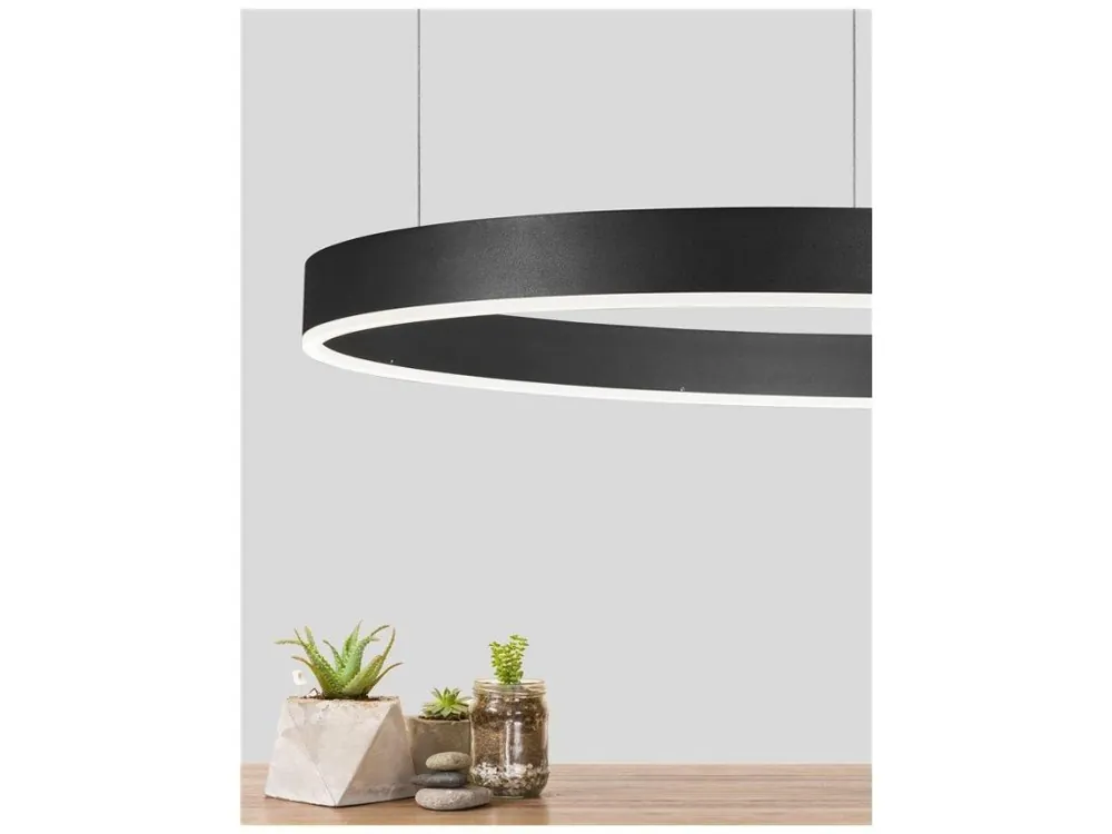 Závěsné svítidlo MOTIF černý hliník a akryl LED 48W 230V 3000K IP20 stmívatelné - NOVA LUCE Super Cena