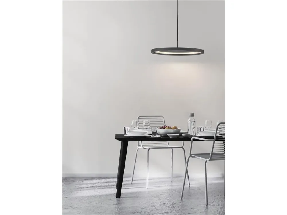 Závěsné svítidlo ANDROMEDA černá ocel a akryl D40mm LED 30W stmívatelné - NOVA LUCE Vysoce Kvalitní