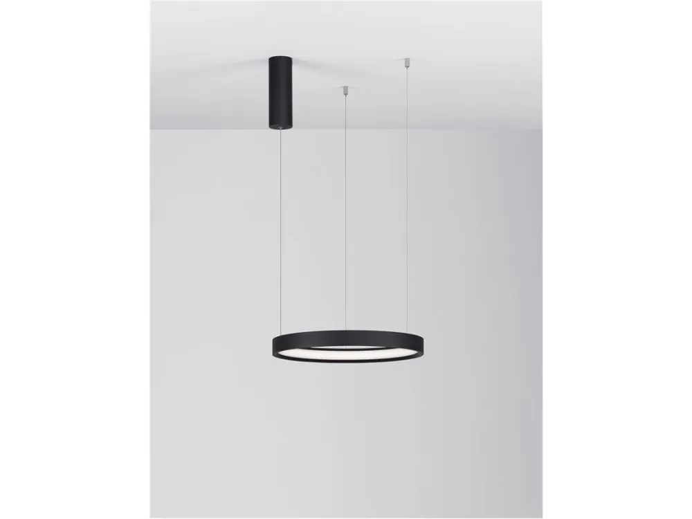 Výhodná Nabídka Závěsné svítidlo PERRINE černý hliník a akryl LED 30W 230V 3000K IP20 stmívatelné - NOVA LUCE