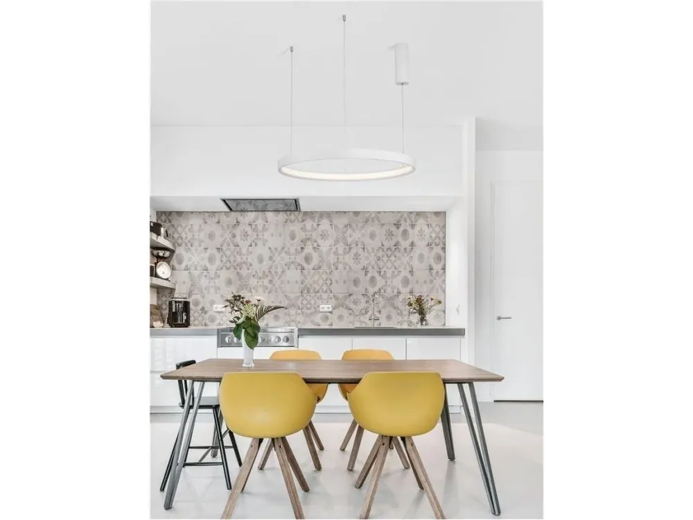 Akce Závěsné svítidlo PERRINE bílý hliník a akryl LED 42W 230V 3000K IP20 stmívatelné - NOVA LUCE