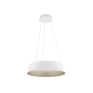 Akční Nabídka Závěsné svítidlo ALBA bílý hliník šampaň a zlatá LED 50W 230V 3000K IP20 stmívatelné - NOVA LUCE