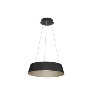 Sezónní Sleva Závěsné svítidlo ALBA černý hliník šampaň a zlatá LED 50W 230V 3000K IP20 stmívatelné - NOVA LUCE