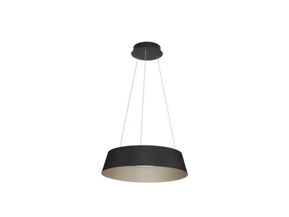 Sezónní Sleva Závěsné svítidlo ALBA černý hliník šampaň a zlatá LED 50W 230V 3000K IP20 stmívatelné - NOVA LUCE