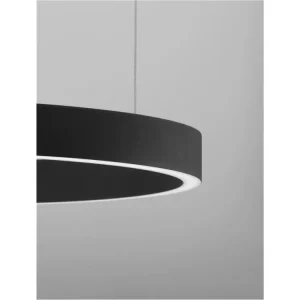 Cenově Výhodný Závěsné svítidlo ELOWEN černý hliník a silikon LED 60W 3000K stmívatelné - NOVA LUCE