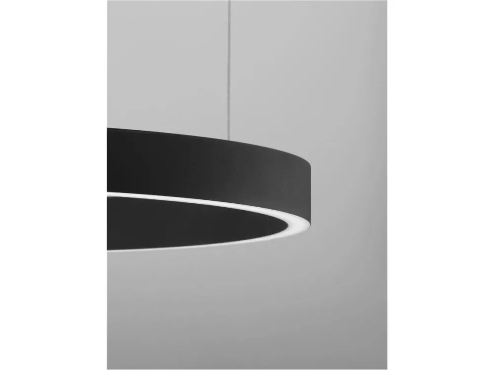 Cenově Výhodný Závěsné svítidlo ELOWEN černý hliník a silikon LED 60W 3000K stmívatelné - NOVA LUCE