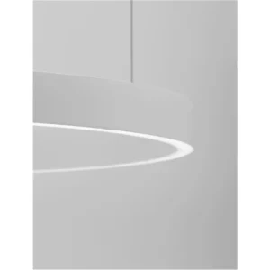 Dokud Zásoby Vydrží Závěsné svítidlo ELOWEN bílý hliník a silikon LED 80W 3000K stmívatelné - NOVA LUCE