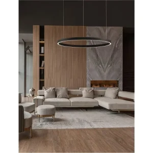 Závěsné svítidlo ELOWEN černý hliník a silikon LED 100W 3000K stmívatelné - NOVA LUCE Poslední Šance