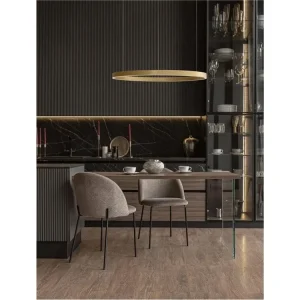 Speciální Cena Závěsné svítidlo ELOWEN broušený zlatý hliník a silikon LED 100W 3000K stmívatelné - NOVA LUCE
