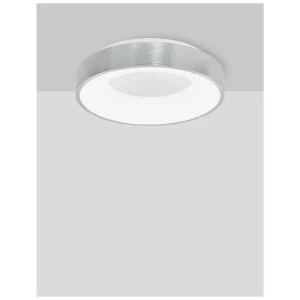 Stropní svítidlo RANDO THIN broušený stříbrný hliník a akryl LED 30W 230V 3000K IP20 stmívatelné - NOVA LUCE Víkendová Akce