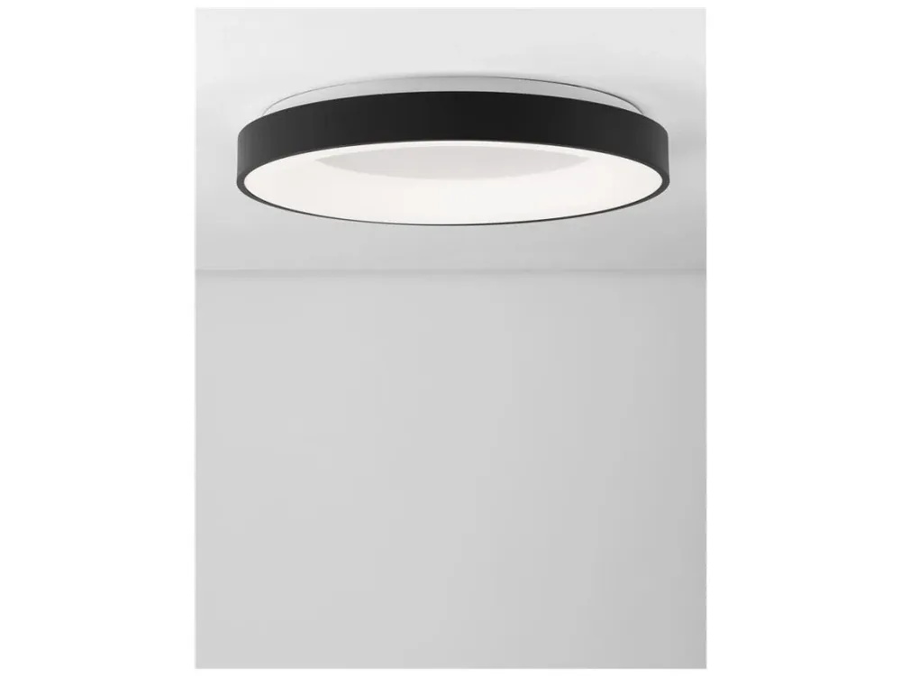 Akce Stropní svítidlo RANDO THIN černý hliník a akryl LED 50W 230V 3000K IP20 stmívatelné - NOVA LUCE