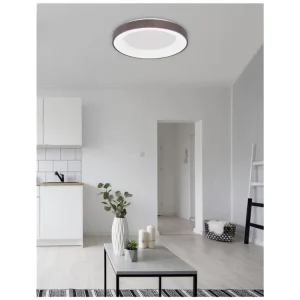 Stropní svítidlo RANDO THIN broušený kávově hnědý hliník a akryl LED 50W 230V 3000K IP20 stmívatelné - NOVA LUCE Expresní Doručení