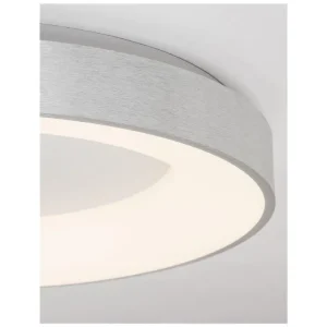Nová Kolekce Stropní svítidlo RANDO THIN broušený stříbrný hliník a akryl LED 50W 230V 3000K IP20 stmívatelné - NOVA LUCE