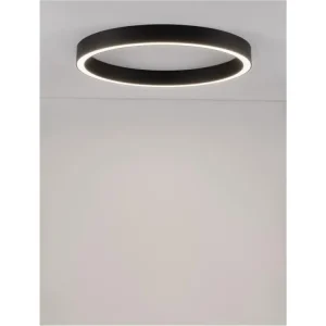 Stropní svítidlo STING LED stropní svítidlo hliník a akryl černá Epistar SMD2835 50W 3000K Eaglerise TRIAC driver D90 H7.8 120st. IP20 stmívatelné - NOVA LUCE Autentický