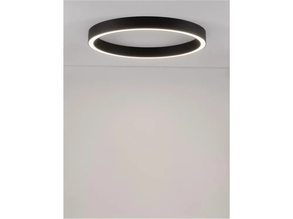 Stropní svítidlo STING LED stropní svítidlo hliník a akryl černá Epistar SMD2835 50W 3000K Eaglerise TRIAC driver D90 H7.8 120st. IP20 stmívatelné - NOVA LUCE Autentický