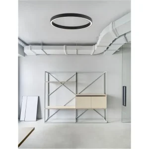 Koupit Online Stropní svítidlo STING LED stropní svítidlo hliník a akryl černá Epistar SMD2835 60W 3000K Eaglerise TRIAC driver D100 H7.8 120st. IP20 stmívatelné - NOVA LUCE