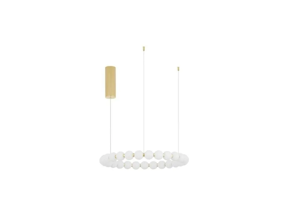 Závěsné svítidlo PERLA zlatý kov a opálové sklo LED 54W 230V 3000K IP20 stmívatelné - NOVA LUCE Aktuální