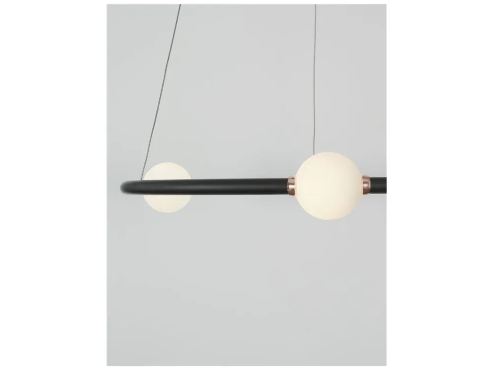 Závěsné svítidlo CELIA stmívatelné černý hliník opálové sklo LED 36W 230V 3000K IP20 stmívatelné - NOVA LUCE Aktuální