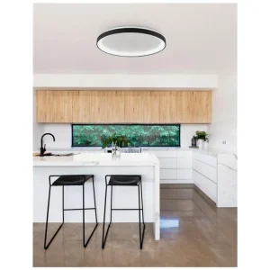 Stropní svítidlo PERTINO černý hliník a akryl LED 48W 230V 3000K IP20 stmívatelné - NOVA LUCE Víkendová Akce