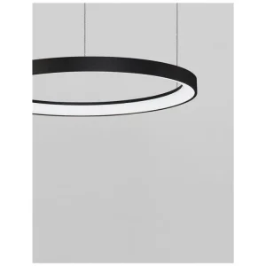 Rychlé Dodání Závěsné svítidlo PERTINO černý hliník a akryl LED 38W 230V 3000K IP20 stmívatelné - NOVA LUCE