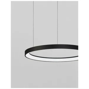 Poslední Šance Závěsné svítidlo PERTINO černý hliník a akryl LED 48W 230V 3000K IP20 stmívatelné - NOVA LUCE