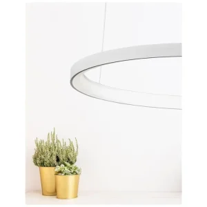 Nakupujte Hned Závěsné svítidlo PERTINO bílý hliník a akryl LED 60W 230V 3000K IP20 stmívatelné - NOVA LUCE